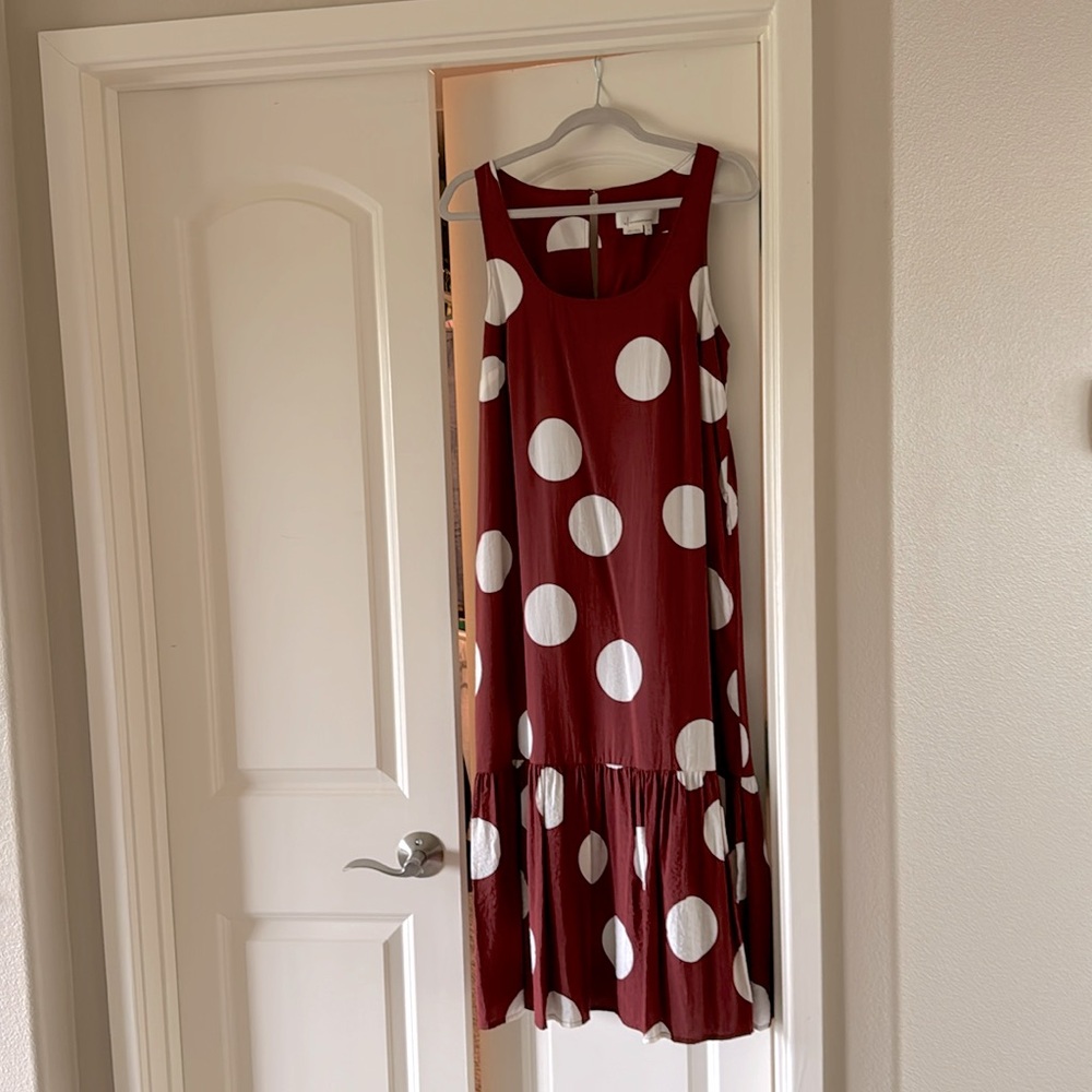 Anthropologie size Med polka dot dress